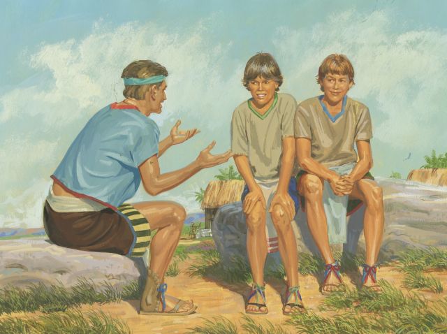 Helaman Teaches His Sons Book Of Mormon Art Catalog