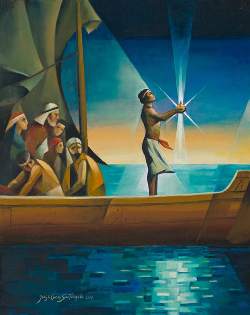 Nephi And The Liahona Book Of Mormon Art Catalog