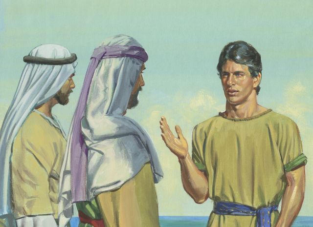 [Nephi Tells Laman and Lemuel to Repent] - Book of Mormon Art Catalog