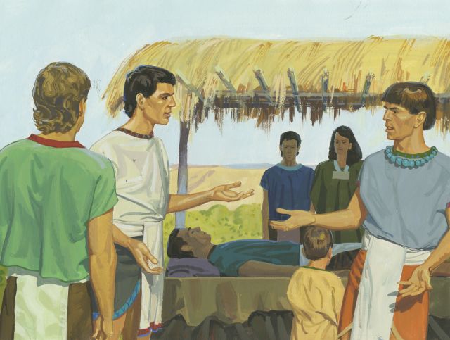 [Judges Wonder Where Five Men Are] - Book of Mormon Art Catalog