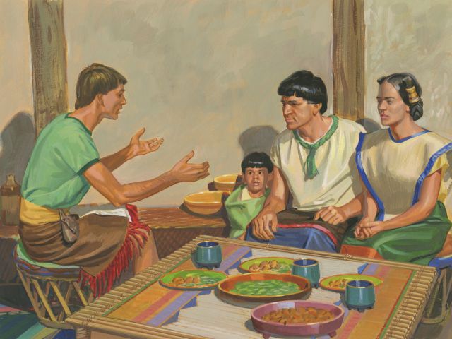 [Amulek took Alma to his home] - Book of Mormon Art Catalog